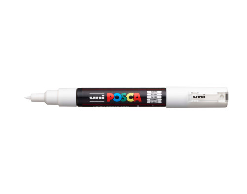 Marķieris ūdens bāzes UNI Posca PC-1M balts (1)