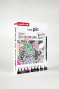 Marķieru UNI PIN komplekts Nr.5 Zen Doodling 8 gab.+ zīmulis Shalaku S 0,5mm + pamācība